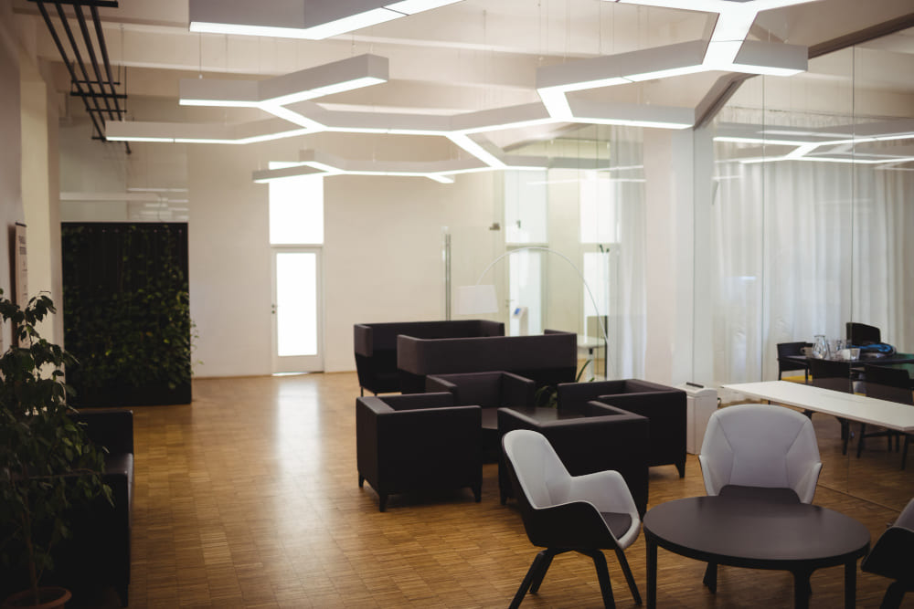 Modern open plan office space