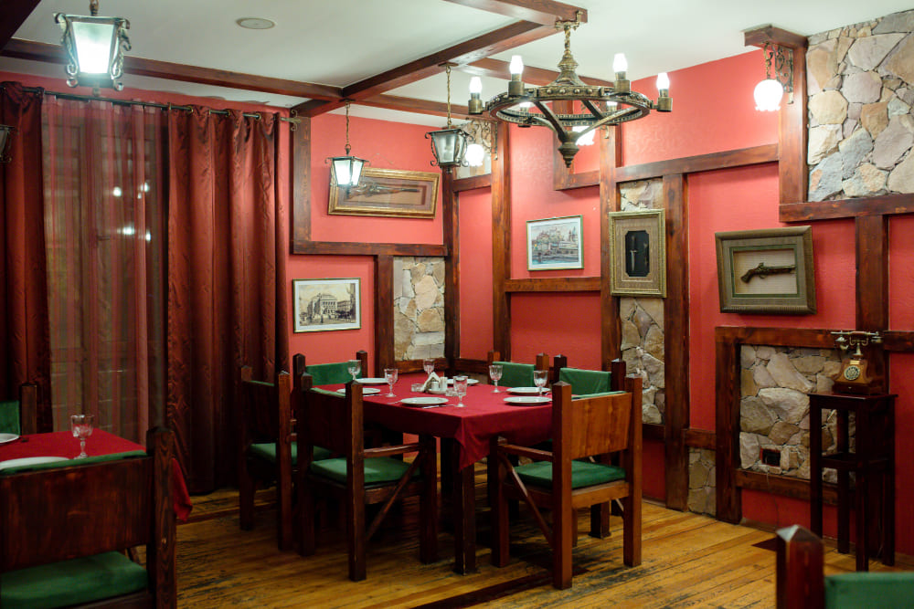 Intimate private dining setting